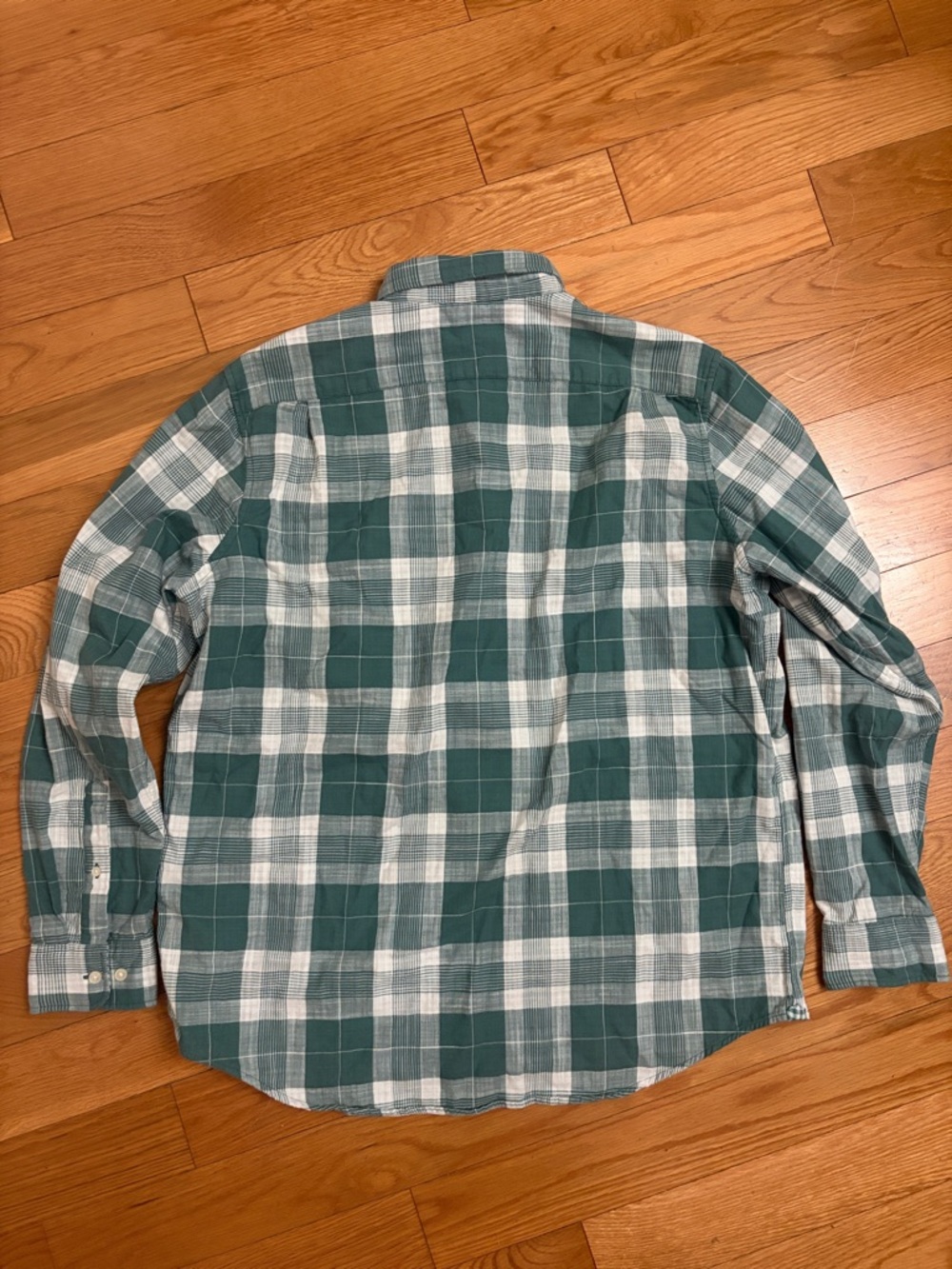 Michael Kors Classic Fit Atlas Green and White Plaid Button-Down Shirt LS $98 - Picture 11 of 12